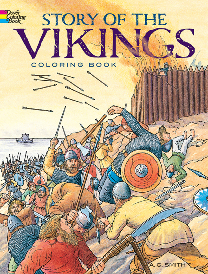 Story of the Vikings Coloring Book