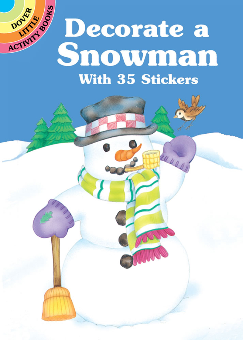 Decorate a Snowman with 35 Stickers