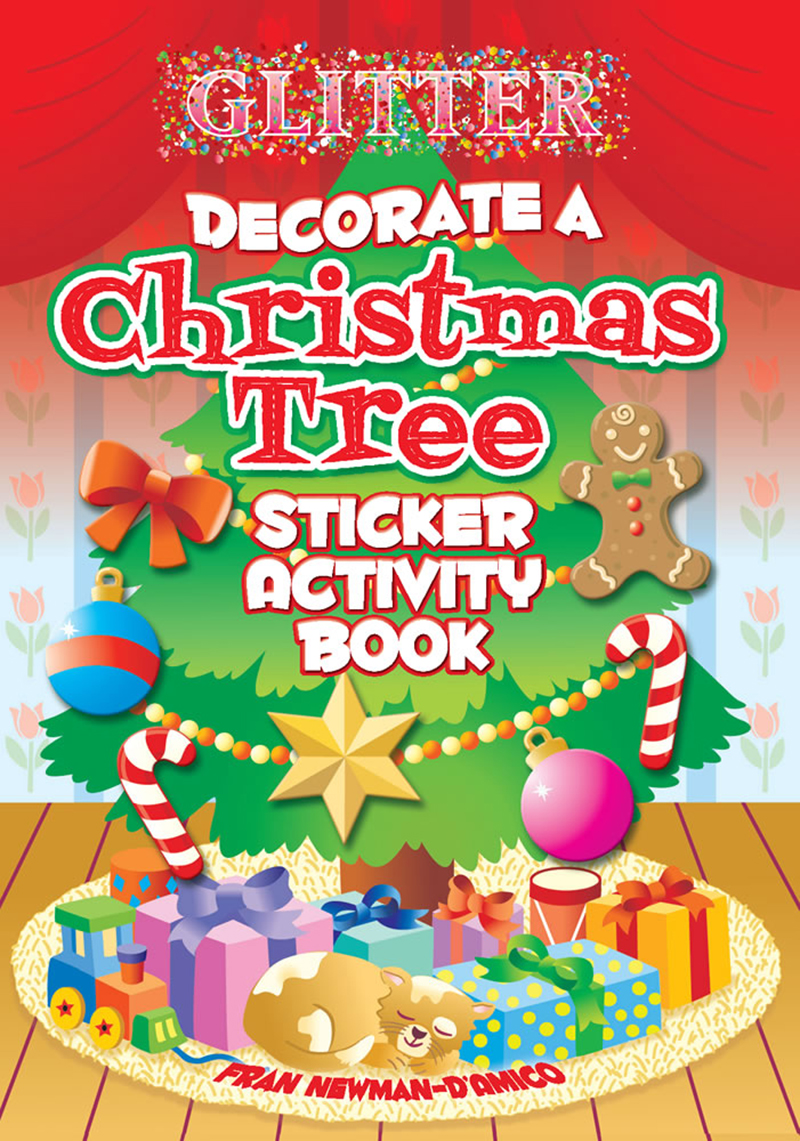 Glitter Decorate a Christmas Tree, Sticker Activity Book