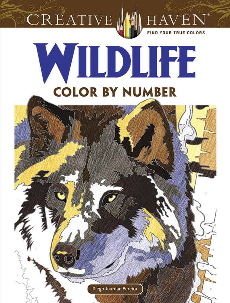 Creative Haven Wildlife Color by Number Coloring Book