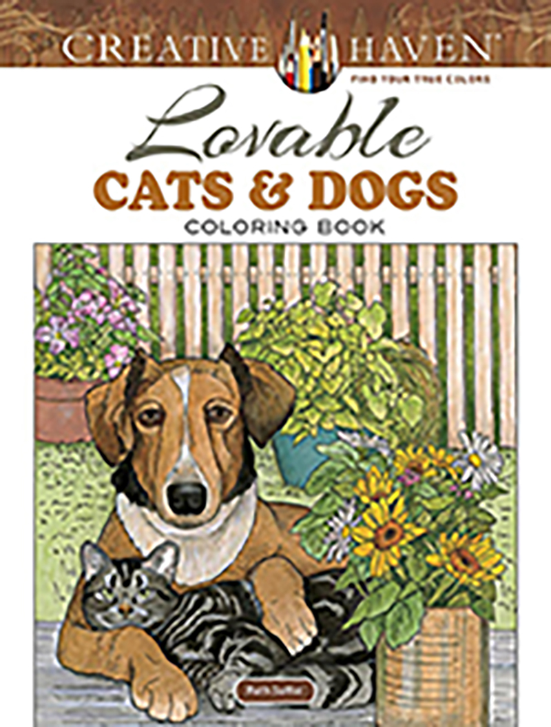 Creative Haven Lovable Cats and Dogs Coloring Book