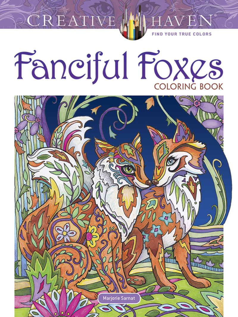 Creative Haven Fanciful Foxes Coloring Book