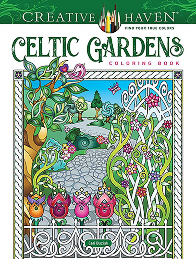 Creative Haven Celtic Gardens Coloring Book