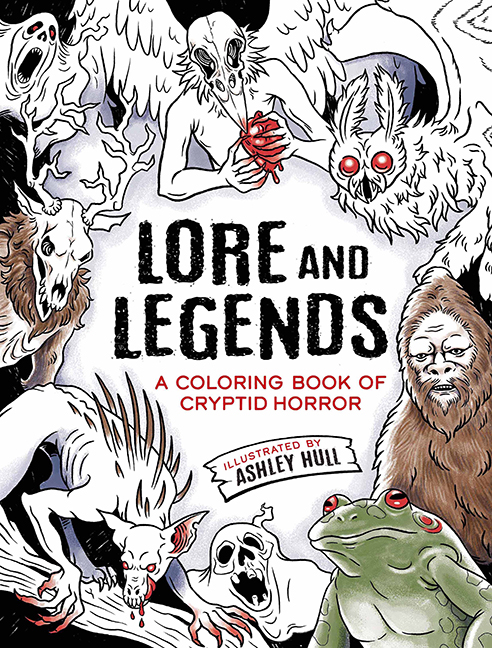 Lore and Legends: A Coloring Book of Cryptid Horror
