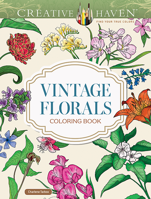 Creative Haven Vintage Florals Coloring Book