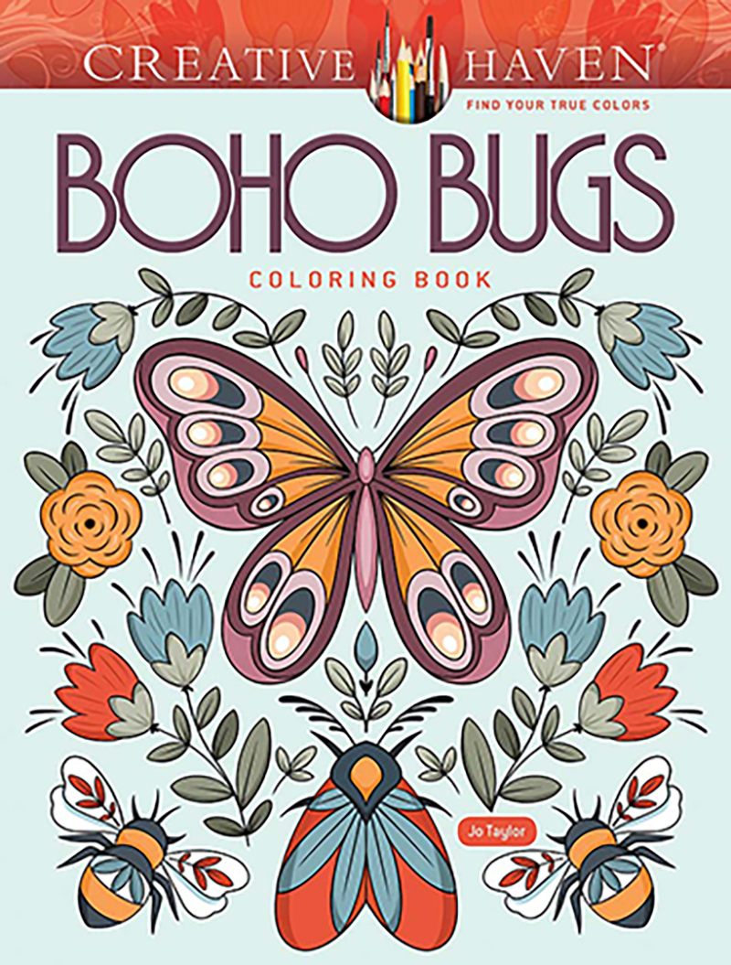 Creative Haven Boho Bugs Coloring Book