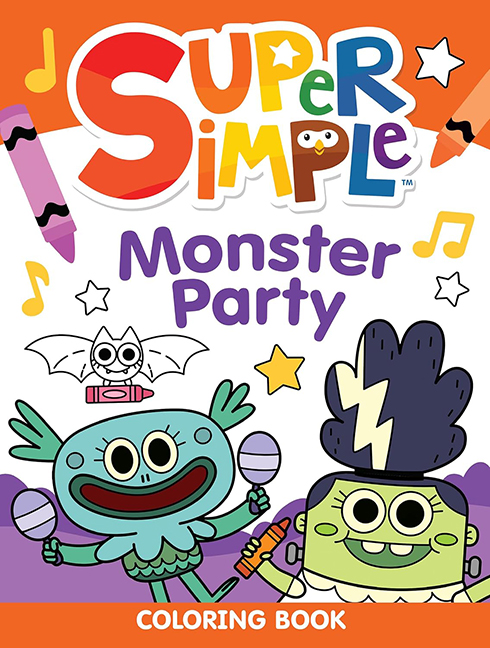 Super Simple Monster Party Coloring Book