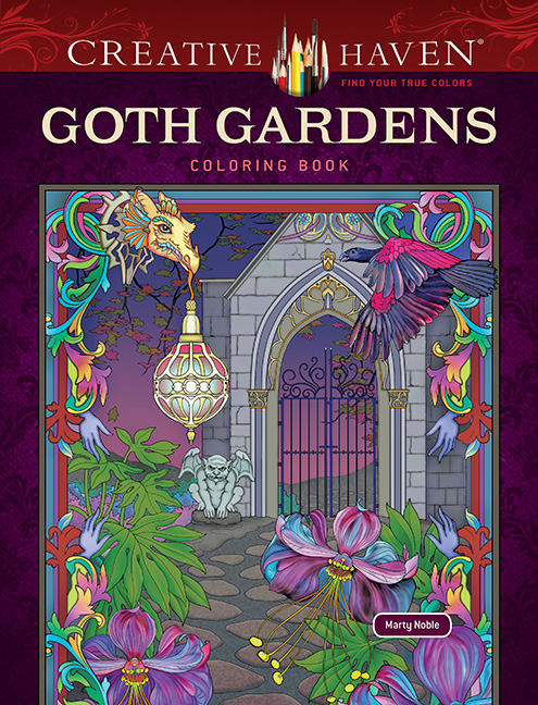 Creative Haven Goth Gardens Coloring Book