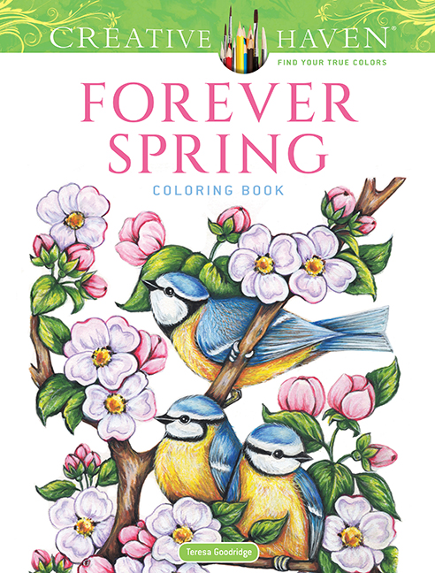 Creative Haven Forever Spring Coloring Book