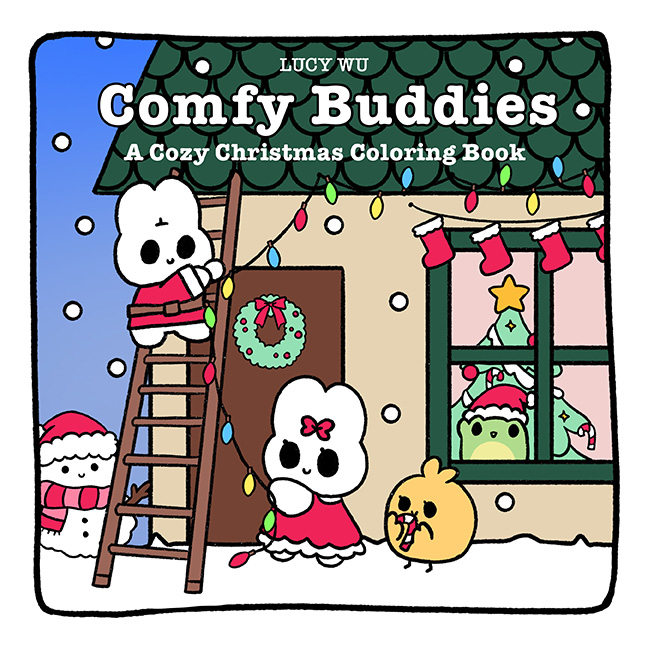 Comfy Buddies: A Cozy Christmas Coloring Book