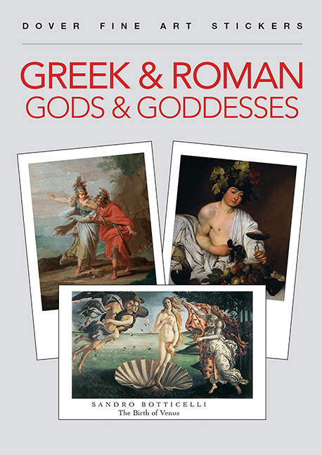 Dover Fine Art Stickers: Greek & Roman Gods & Goddesses