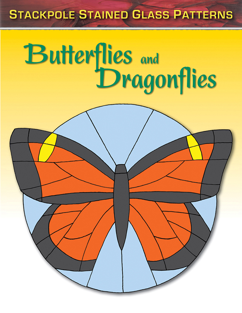 Stained Glass Patterns: Butterflies and Dragonflies