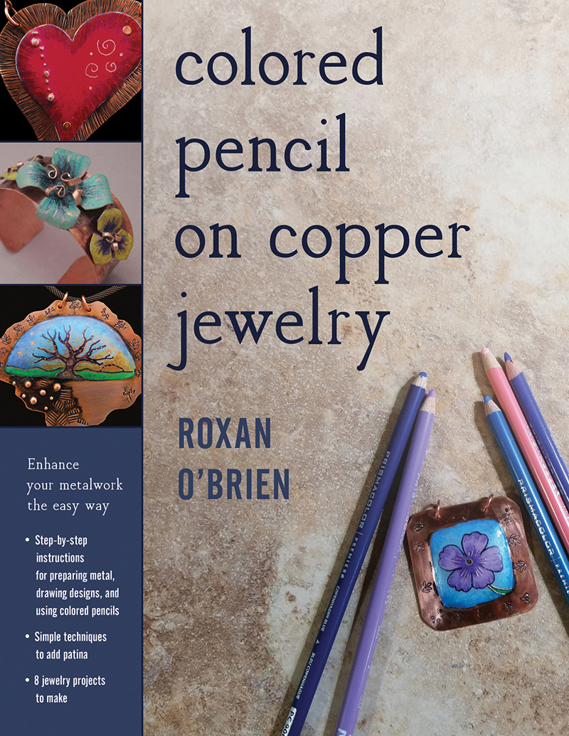 Colored Pencil on Copper Jewelry