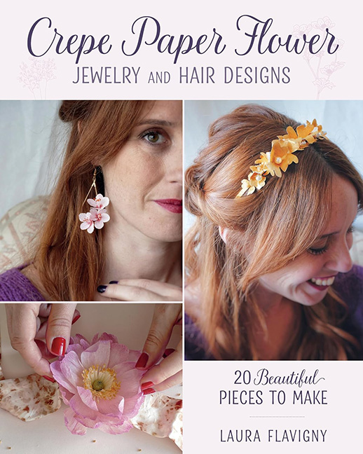 Crepe Paper Flower Jewelry and Hair Designs