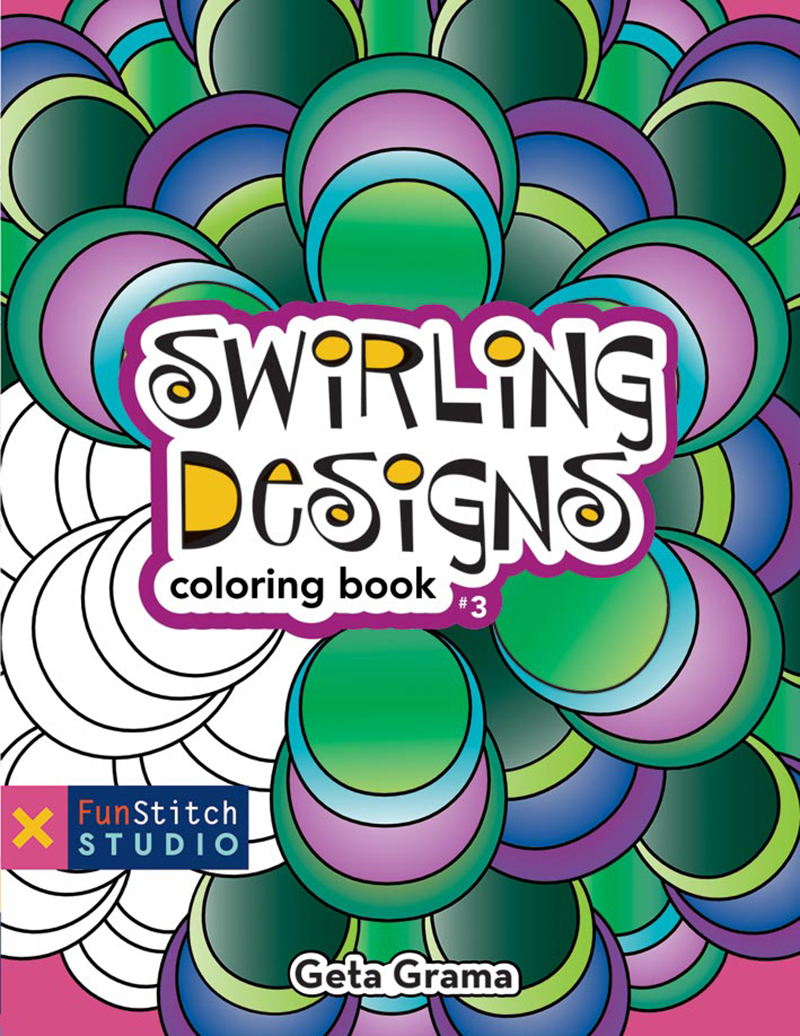 Swirling Designs Coloring Book
