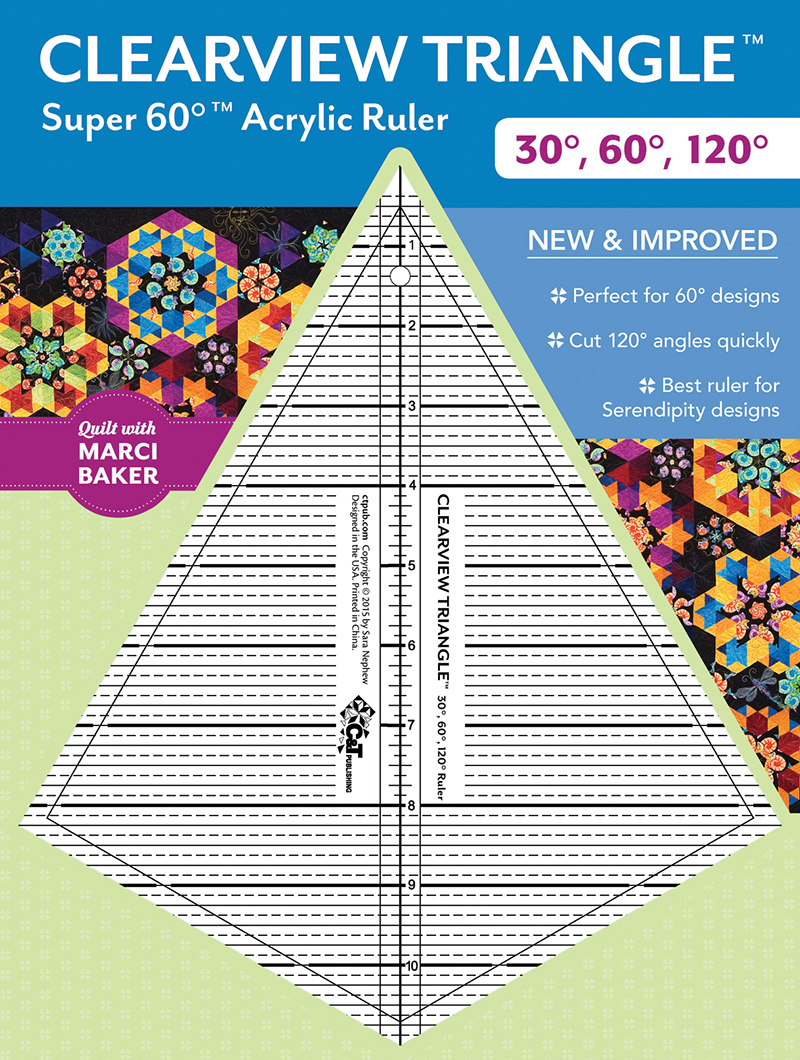Clearview Triangle Super 60° Acrylic Ruler