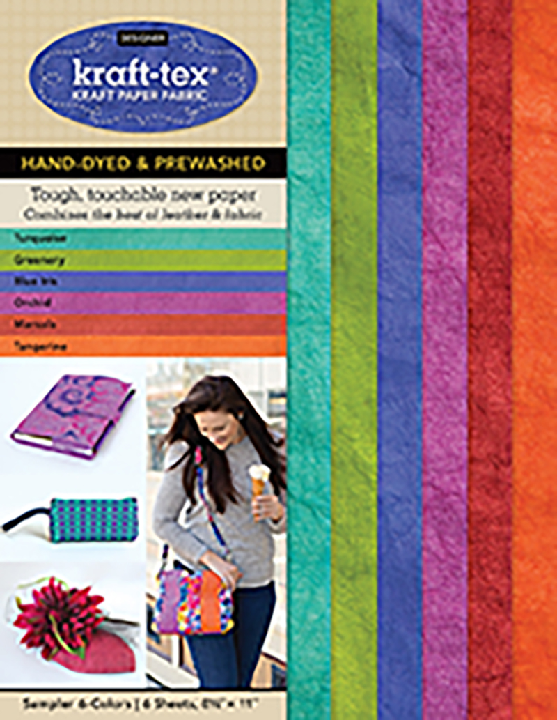 kraft-tex® Designer 6 Colours Sampler Pack, Hand-dyed & Prewashed