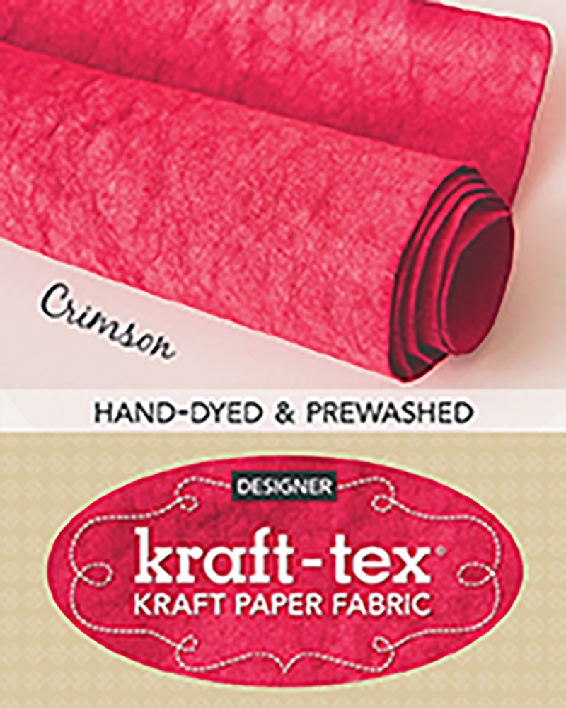 kraft-tex® Roll Crimson Hand-Dyed & Prewashed