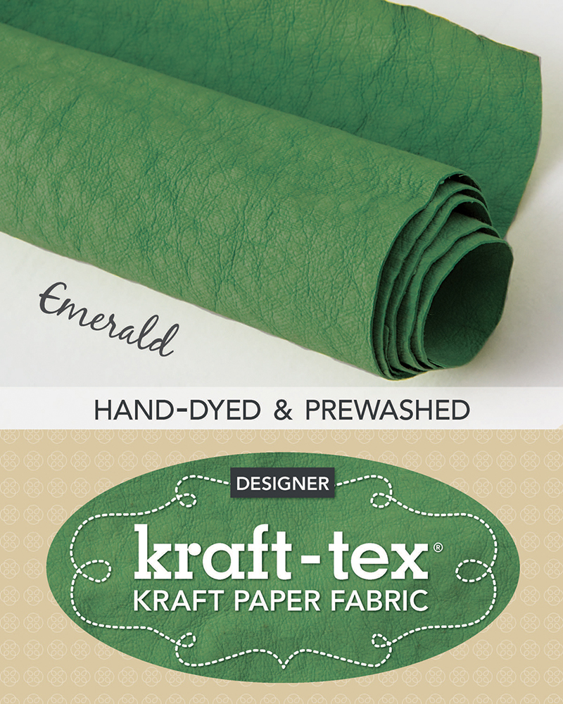 kraft-tex® Roll Emerald Hand-Dyed & Prewashed