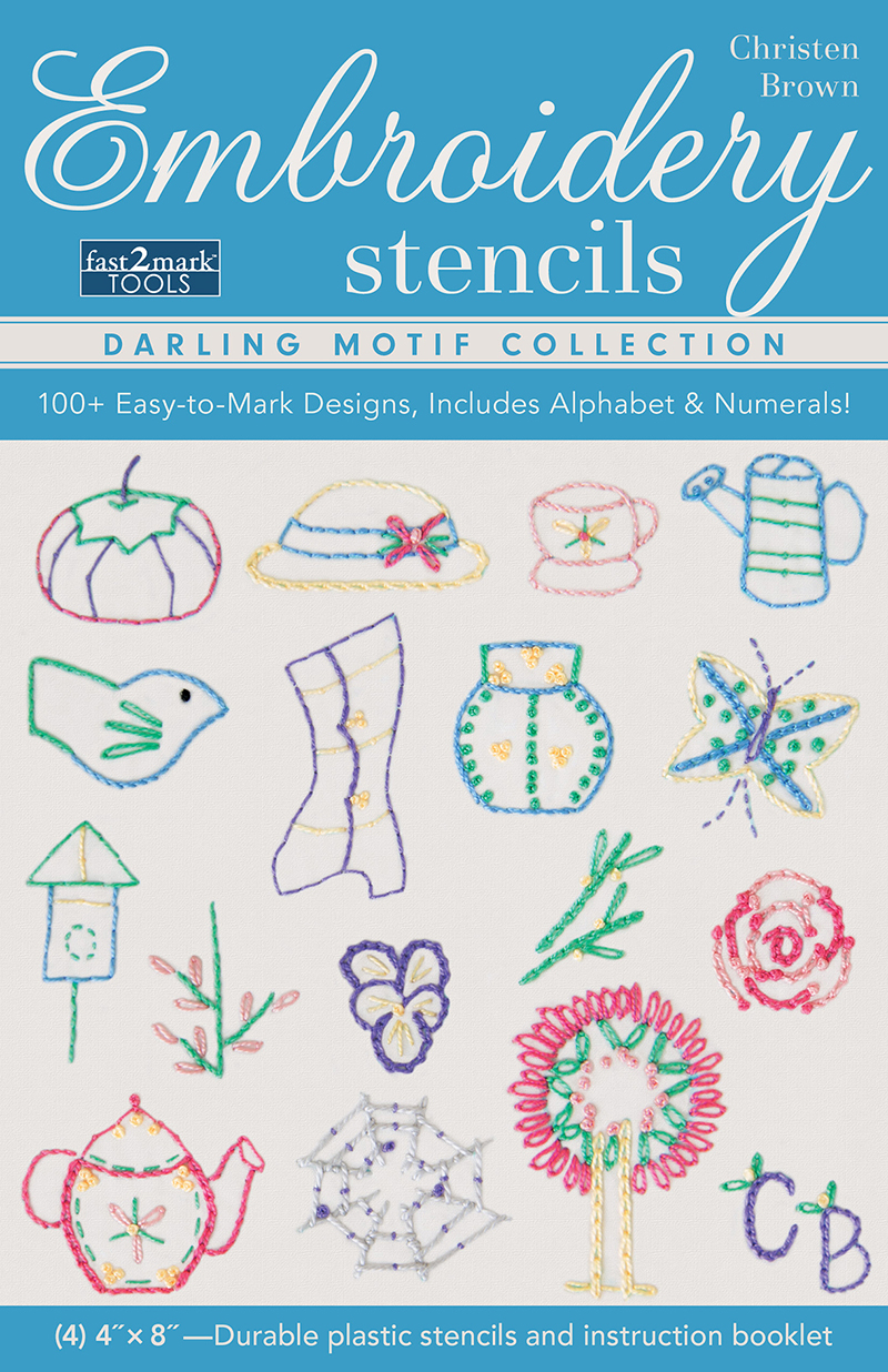 Embroidery Stencils Darling Motif Collection