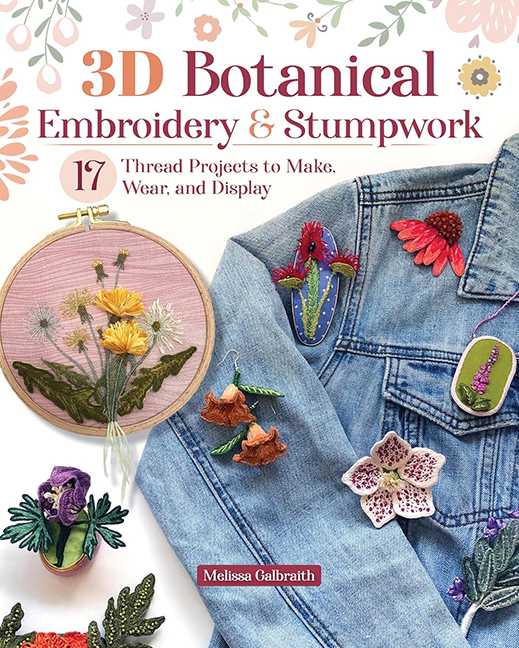 3D Botanical Embroidery & Stumpwork