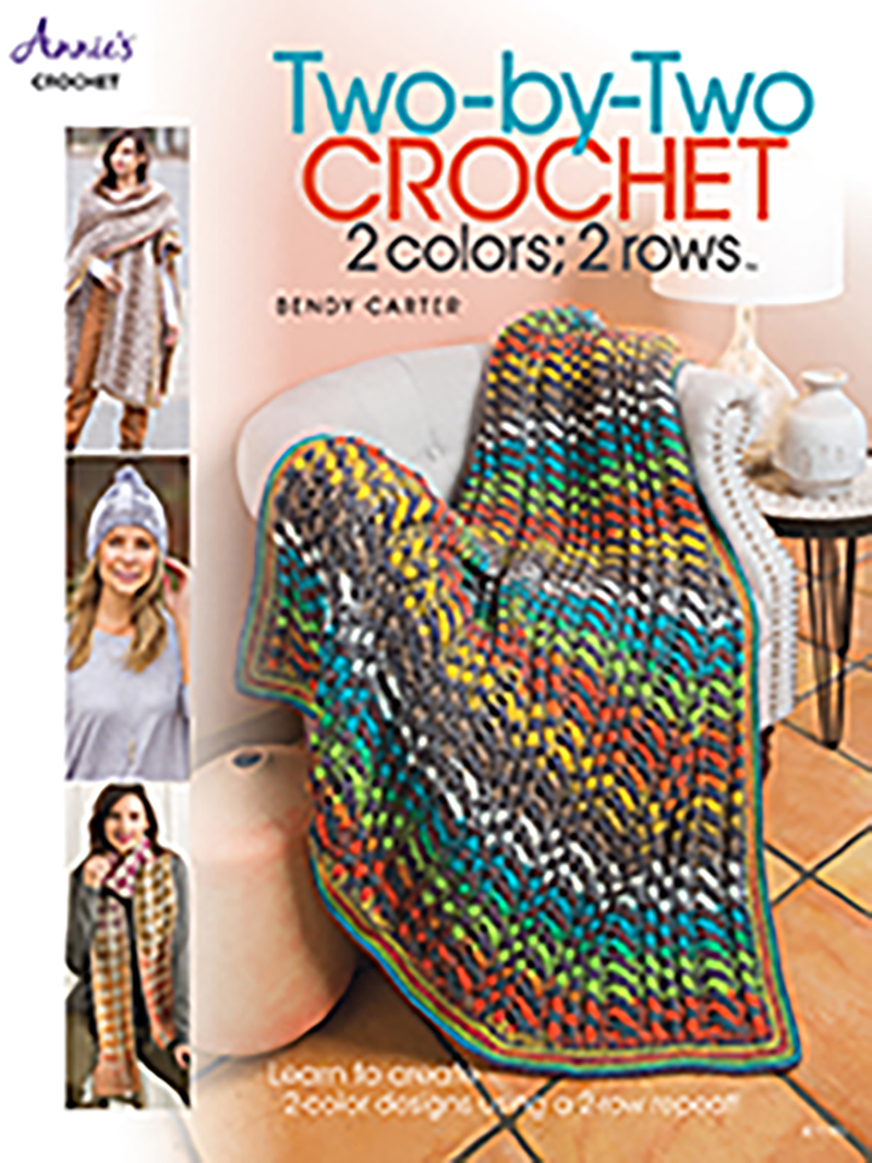 Two-by-Two Crochet: 2 colors; 2 rows