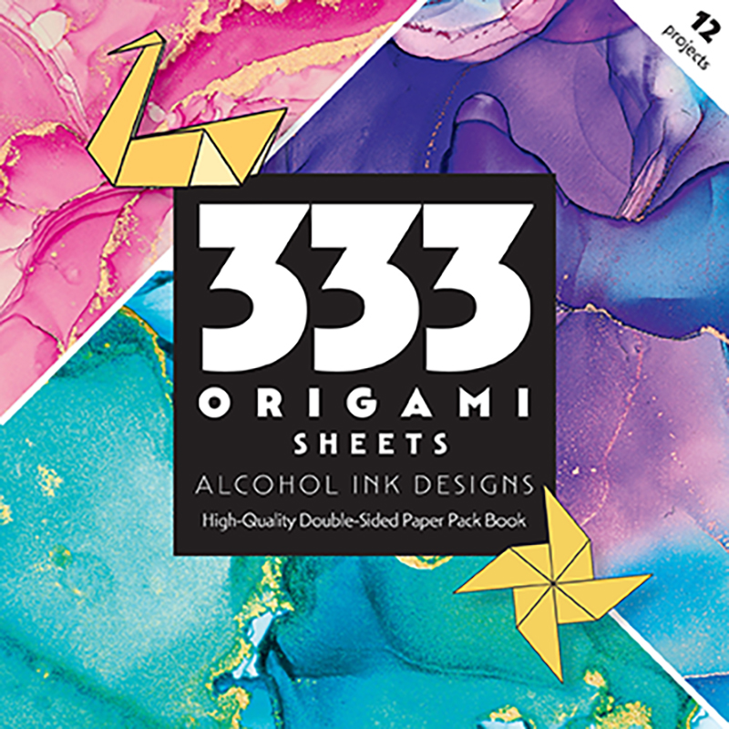 333 Origami Sheets Alcohol Ink Designs