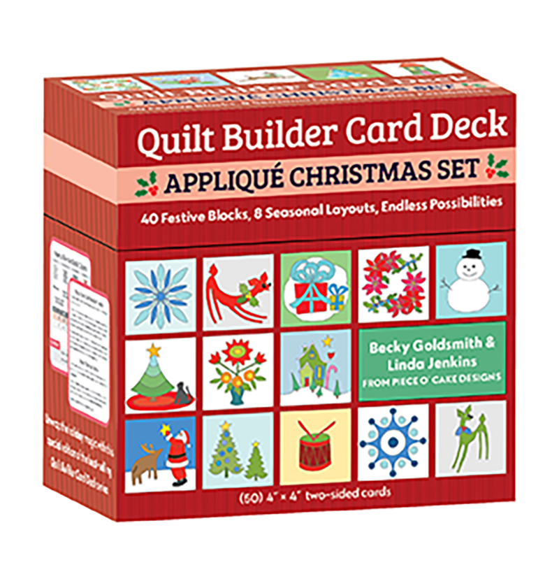 Quilt Builder Card Deck Appliqué Christmas Set