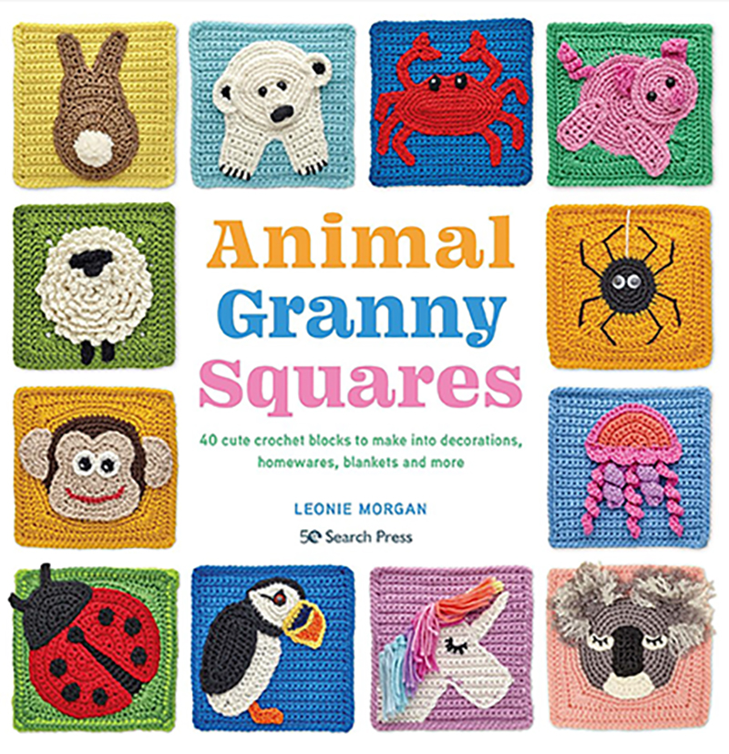 Search Press | Animal Granny Squares by Leonie Morgan