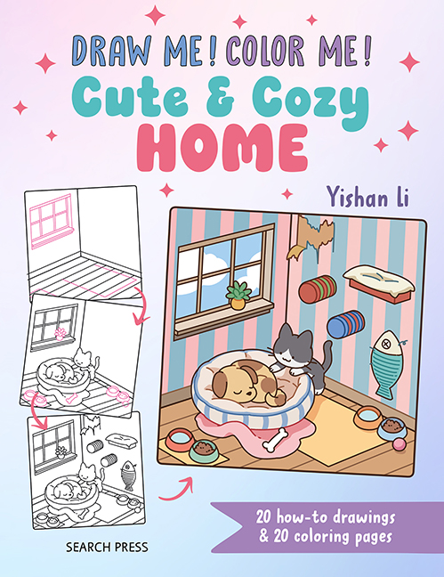 Draw me! Color me!: Cute & Cozy Home