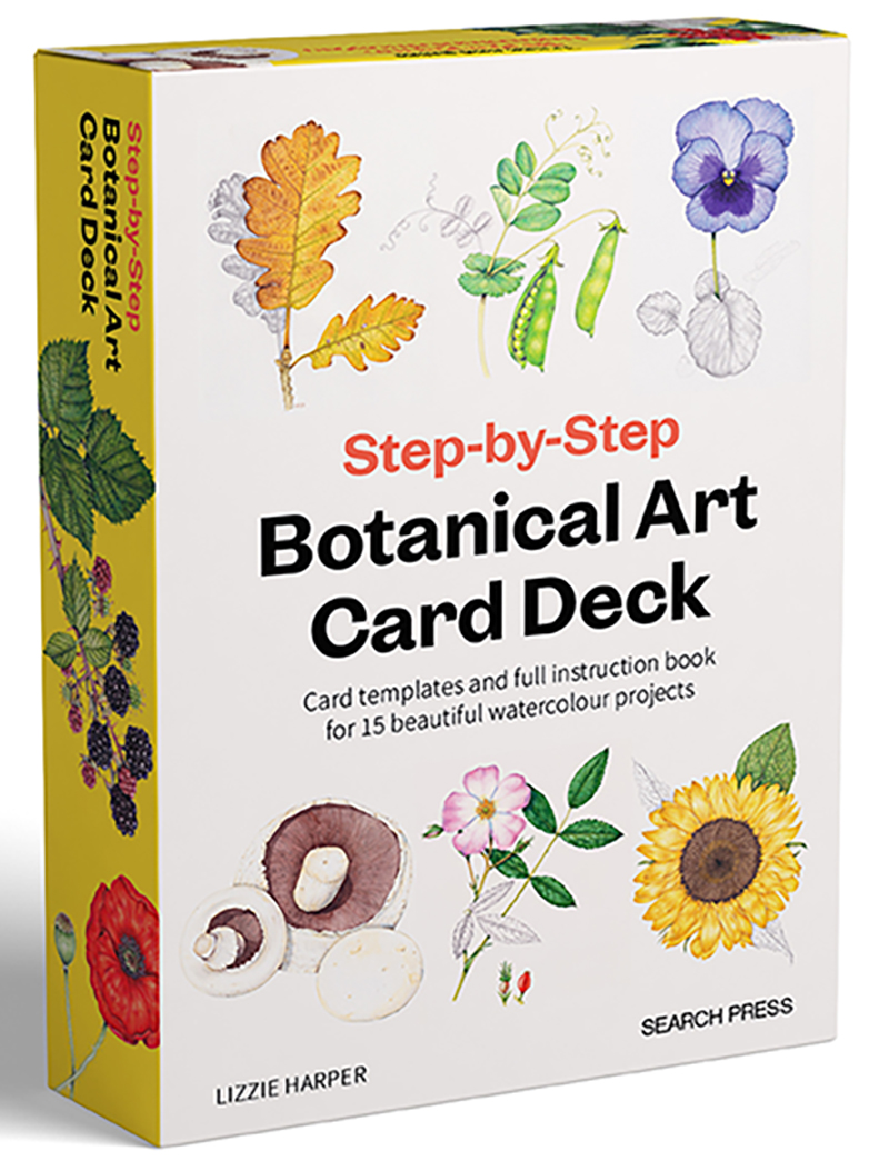Step-by-Step Botanical Art Card Deck
