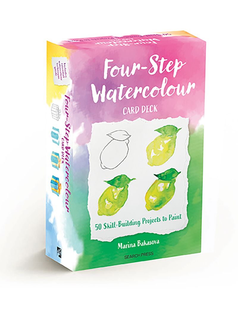 Four-Step Watercolour Card Deck