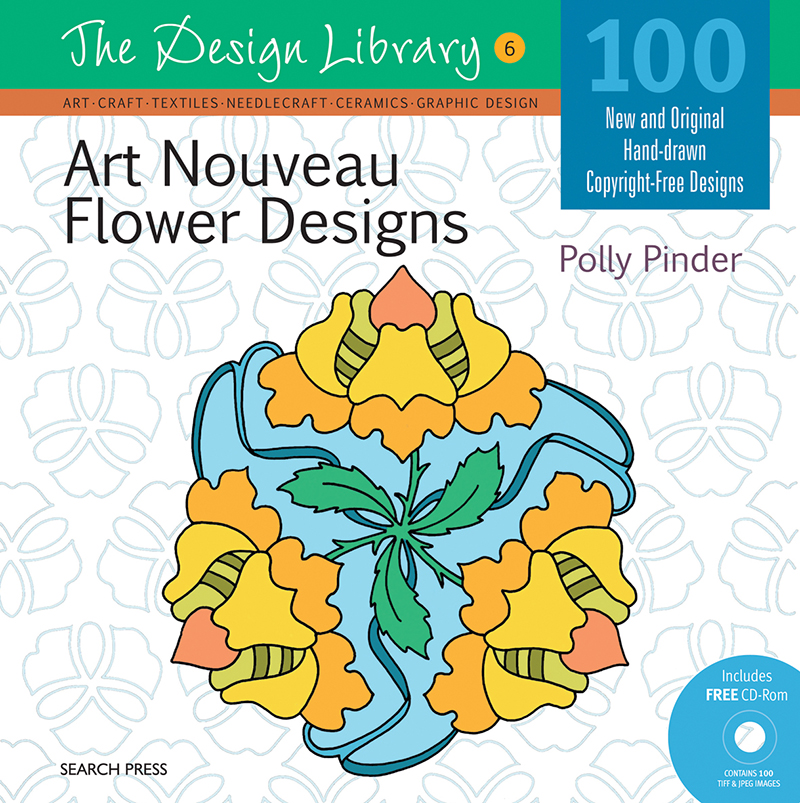 Design Library: Art Nouveau Flower Designs (DL06)